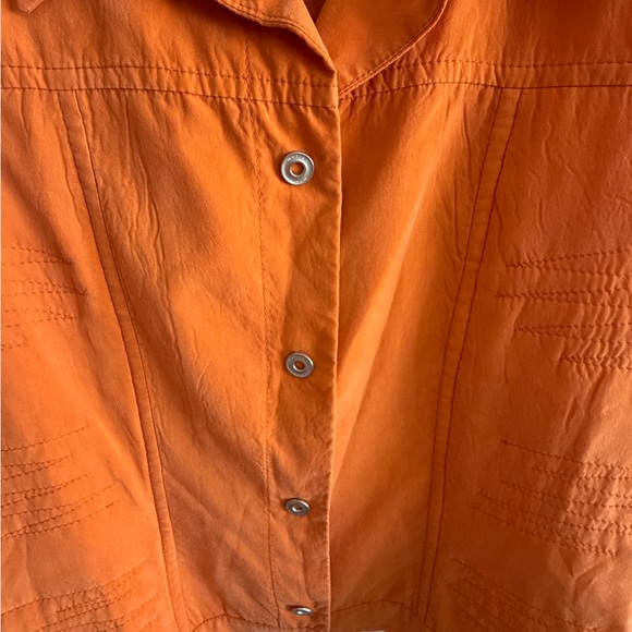 Tuzzi Brand Orange Jean Jacket for Women - Picture 6 of 16